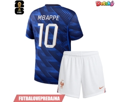 Lacne Dětský Futbalové dres Francúzsko Kylian Mbappe #10 MS 2026 Krátky Rukáv - Domáci (+ trenírky)